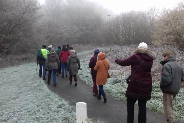 Walkers brave the snow and cold in Hackenthorpe