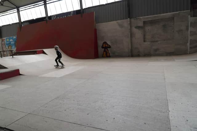 Skateboarding at The House skatepark. Picture Scott Merrylees