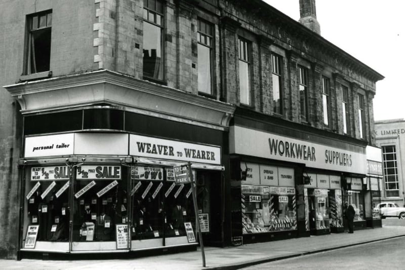 Weaver to Wearer and Workwear Suppliers are pictured beneath the Lynn Street side of the Athenaeum. Photo : Hartlepool Library Service.