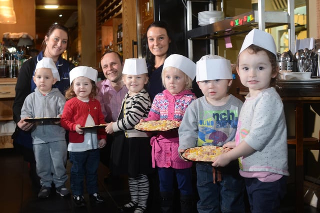 Children from the New Beginnings Nursery, Southwick, made pizzas at The Italian Kitchen in this 2013 photo. Remember this?