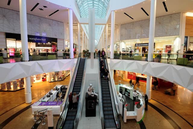 Inside Meadowhall shopping centre. Picture: Simon Hulme.