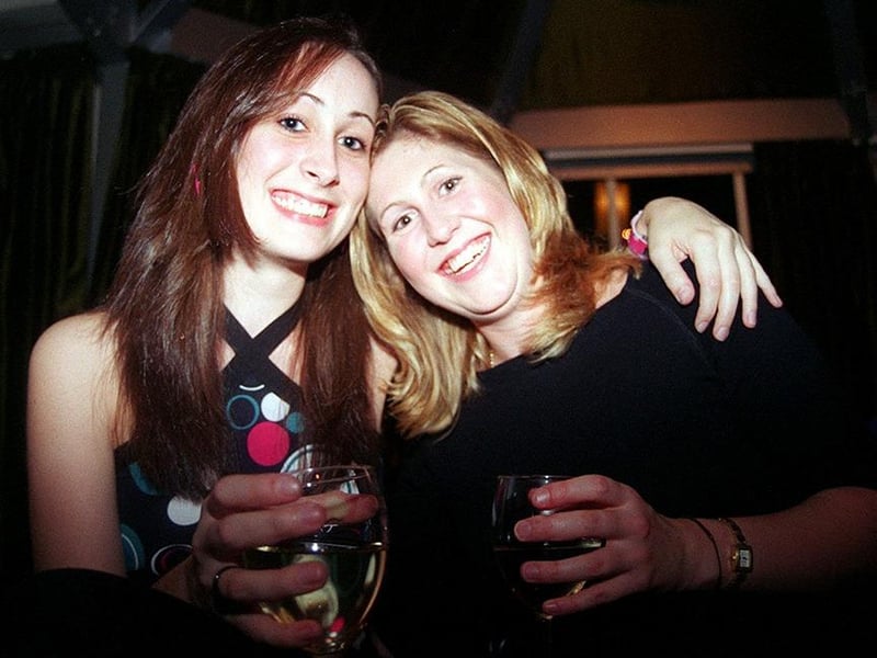 Helen, Charlotte and Kat experiencing Sheffield nightlife for the first time as freshers in September 2003