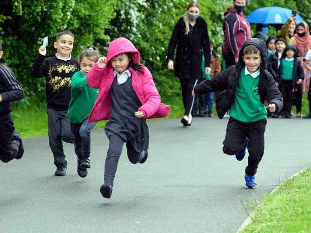 Pupils from the Oasis Academy in Attercliffe taking part in the opening event for Beat The Street Sheffield, which was a huge game to get more of us out and about by setting up teams to collect points by swiping cards or fobs at special Beat Boxes. It proved amazingly popular and a total of 60,133 people walked, cycled, wheeled, ran and scooted an incredible 452,870 miles.