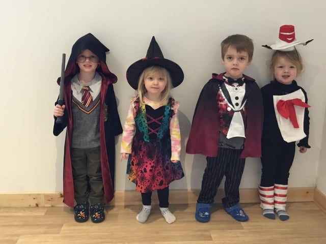 Children were asked to dress up as their favourite book characters