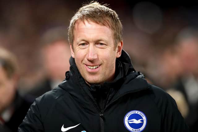 Brighton and Hove Albion manager Graham Potter: Adam Davy/PA Wire.