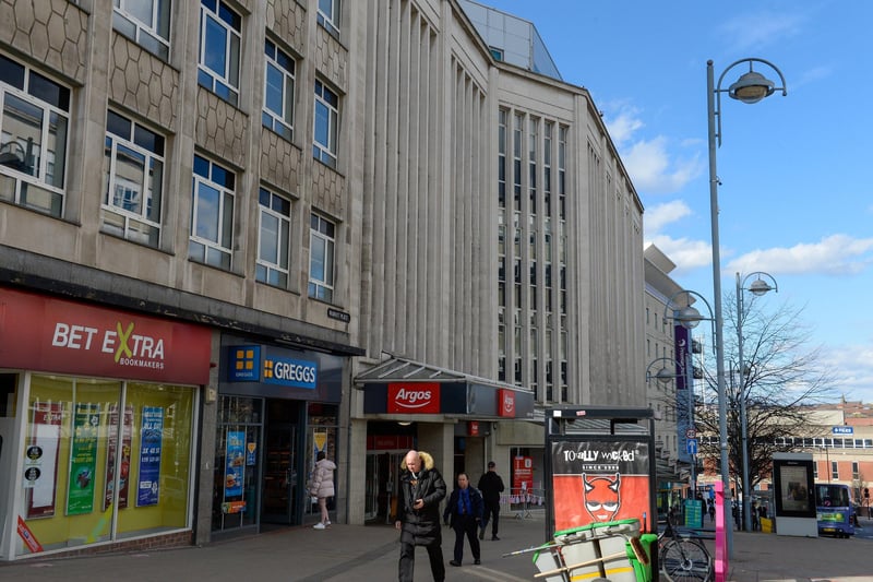 Angel Street now, with Argos occupying the old Cockaynes/Schofields building