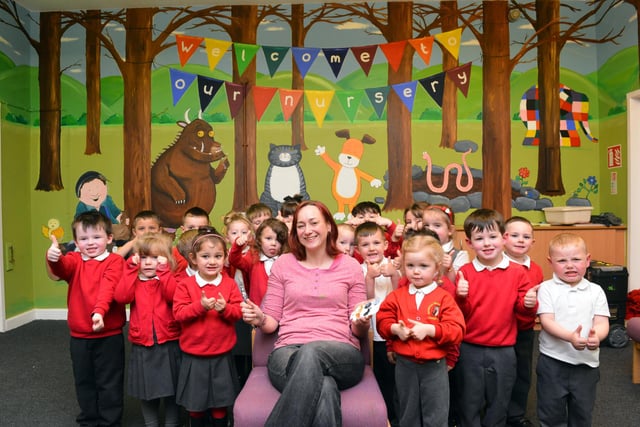 Artist Lynda Nelson created a new mural at Monkton Infants four years ago. Can you spot someone you know?