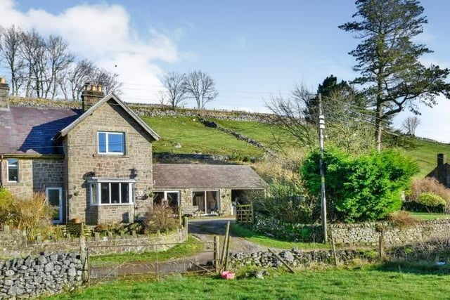 This three bedroom house is nestled into the hillside. Marketed by Bridgfords, 01298 437962.