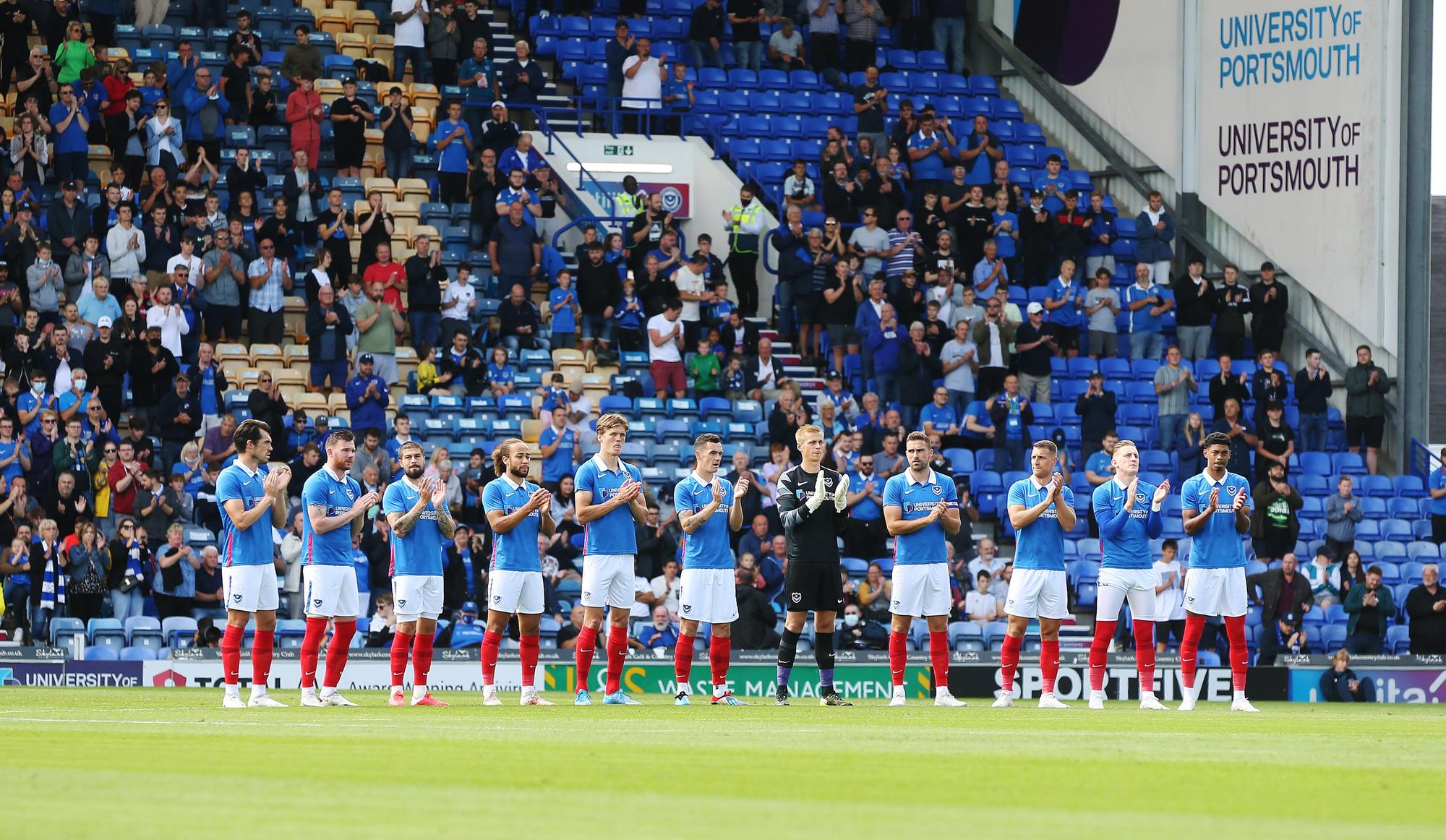 Pre-season- Portsmouth vs Peterborough - 31/07/2021Minute silence / Applause