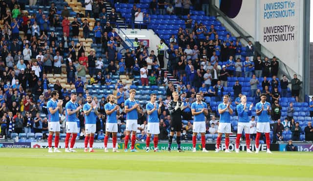 Pre-season- Portsmouth vs Peterborough - 31/07/2021
Minute silence / Applause