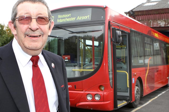 A long serving bus driver Peter Wardle pictured in 2011