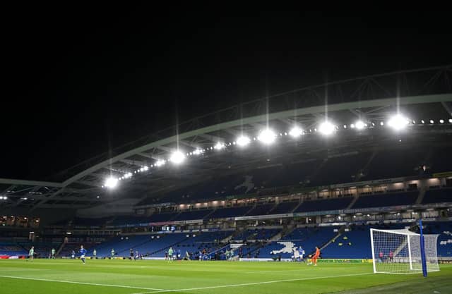 American Express Community Stadium. (Photo by Glyn Kirk - Pool/Getty Images)
