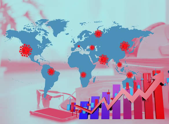 Covid: 12 countries with the highest daily Coronavirus cases per 100,000 residents in the last seven days (Image credit: Canva Pro)