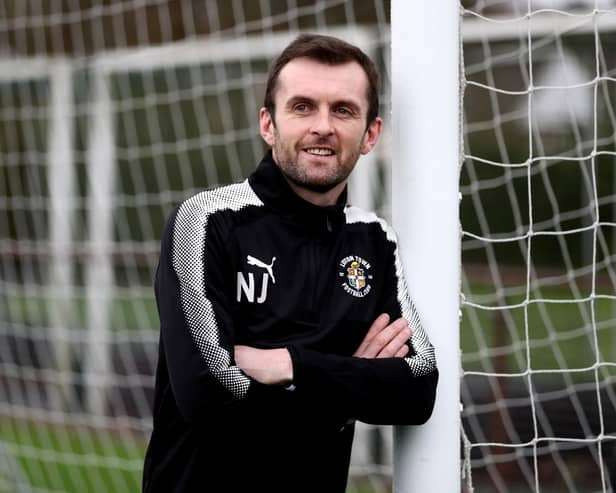 Nathan Jones has made a dramatic return to Luton Town.