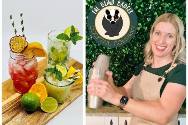 The Blind Badger Cocktail Company, owned by Chesterfield couple Chloë Moss and Richard Mount, was set up in March to deliver cocktail kits to people's doors.