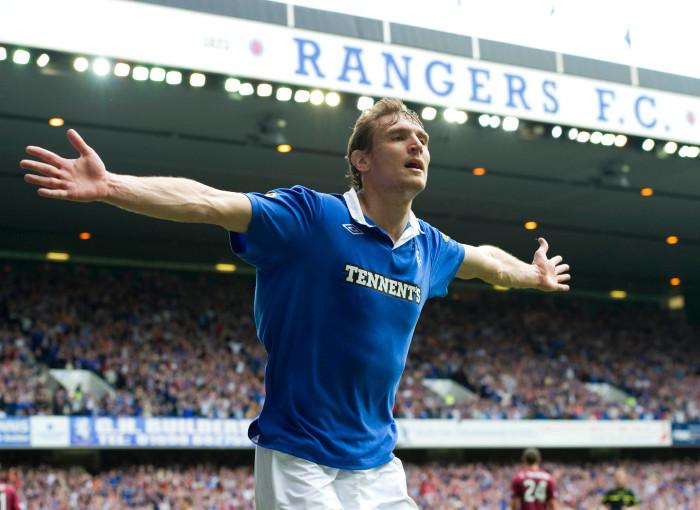 Striker Roko Simic - son of Croatian international Dario - has been dubbed the 'next Erling Haaland' in his homeland and was linked to Rangers at the tail end of last season. Former Ibrox striker Nikica Jelavic (pictured) has given the forward the stamp of approval after they both worked together at Lokomotiva Zagreb.