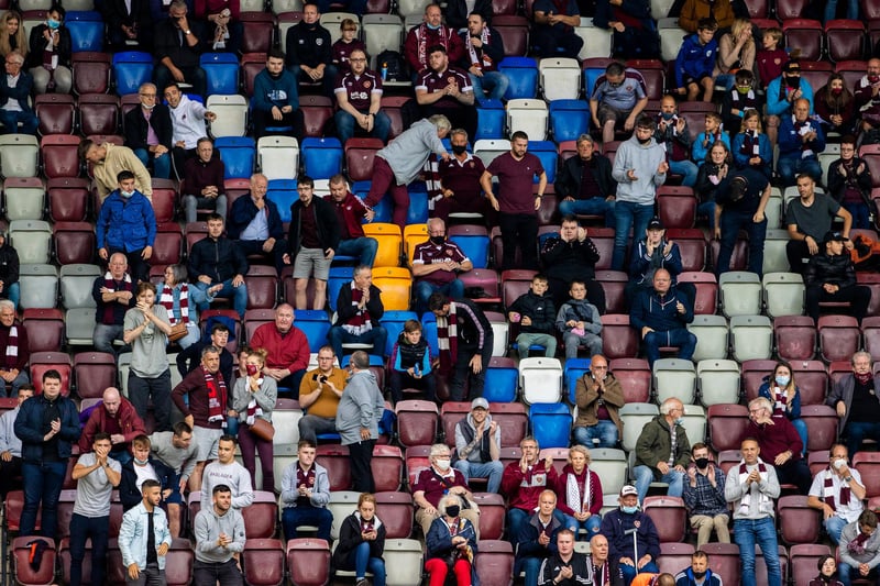 Tynecastle may not have been full, but it was certainly loud