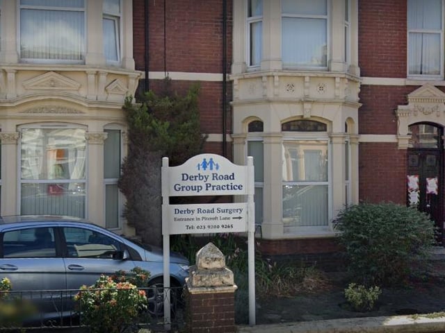 Number of registered patients: 13,550. Address: 27-29 Derby Rd, North End, PO2 8HP