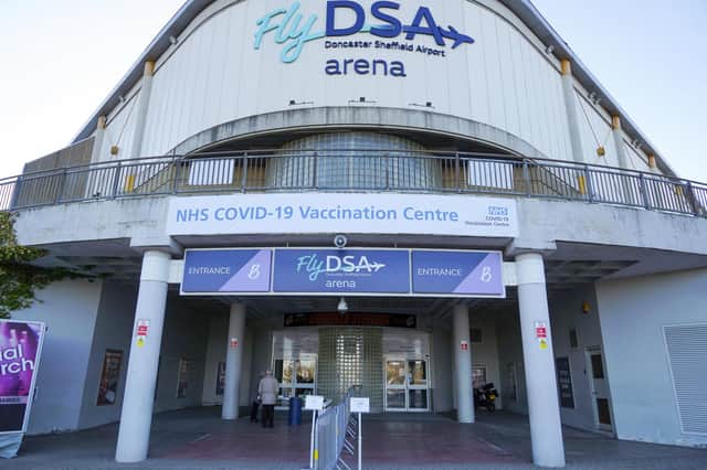 The Covid-19 vaccination cente at Sheffield Arena has opened its doors