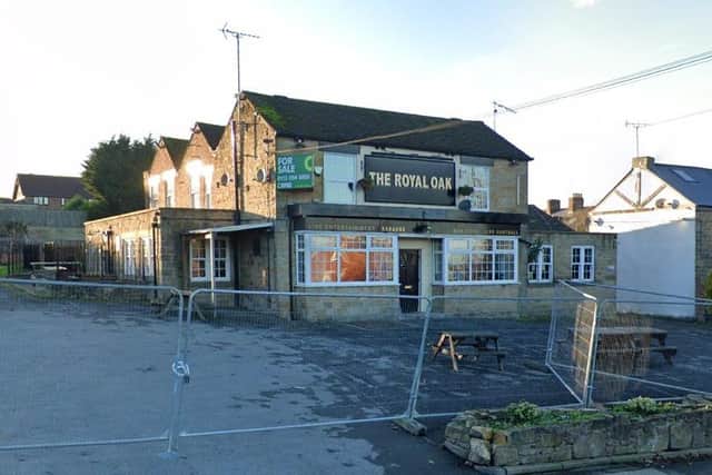 The Royal Oak pub, in Mosborough, before it was demolished.
