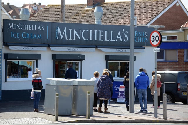Minchella's Fish & Chips Seaburn was open for business near Seaburn beach.