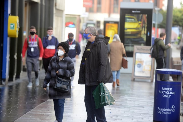 Today's damp weather didn't deter city centre visitors