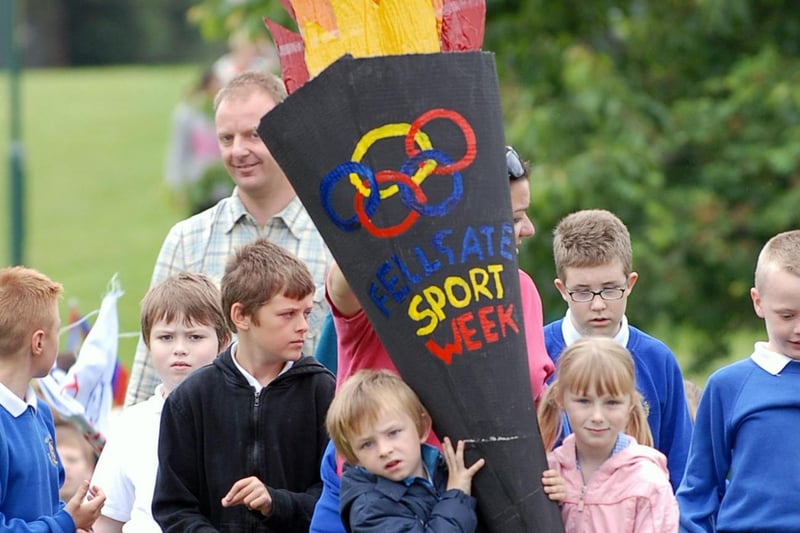 Fellgate Primary School pupils held their own walk complete with the torch they made themselves as their special tribute to the Olympics. This one takes us back 12 years. Does it bring back great memories?
