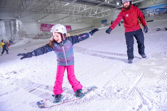 As Scotland's only year-round indoor ski centre, Snow Factor offers not only real snow but also the longest indoor real snow slope in the UK. 
Snow Factor has also received a 4.5 star rating on Google Reviews for catering to a wide range of levels and expertise in its classes, with many visitors describing it as a perfect location to learn to ski or snowboard. 
Located 10 minutes from Glasgow city centre in Renfrew, Snow Factor offers a dedicated teaching and instruction slope, main ski slope, 4 ski lifts, ice climbing wall, Bar Varia Bar & Restaurant, Festive Grotto, Sledging and Baltic Ice Bar Glasgow, making it a great spot for winter fun with friends and family.
Snow Factor, XSite, Braehead, Kings Inch Road, Renfrewshire, PA4 8XQ