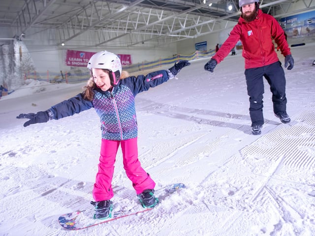 As Scotland's only year-round indoor ski centre, Snow Factor offers not only real snow but also the longest indoor real snow slope in the UK.
Snow Factor has also received a 4.5 star rating on Google Reviews for catering to a wide range of levels and expertise in its classes, with many visitors describing it as a perfect location to learn to ski or snowboard.
Located 10 minutes from Glasgow city centre in Renfrew, Snow Factor offers a dedicated teaching and instruction slope, main ski slope, 4 ski lifts, ice climbing wall, Bar Varia Bar & Restaurant, Festive Grotto, Sledging and Baltic Ice Bar Glasgow, making it a great spot for winter fun with friends and family.
Snow Factor, XSite, Braehead, Kings Inch Road, Renfrewshire, PA4 8XQ