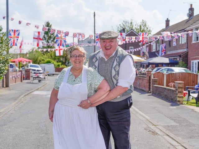 Carol and John Hepworth at Mayfield Crescent, Askern. PIcture: Chris Bevan