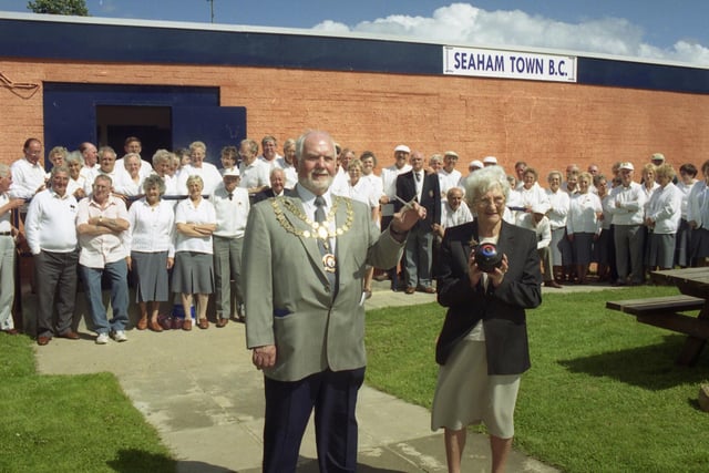 The opening of the clubhouse at Seaham Town Park Bowling Club. Remember this from June 2002?