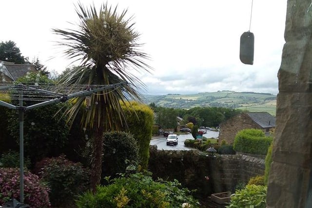 Pat Turner has a great view from her back garden overlooking Bradfield