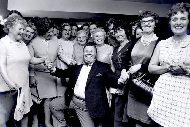 Members of The Star's Womens Circle met Harry Secombe at the Fiesta,Sheffield in June 1971