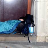 A rough sleeper in Sheffield city centre – the sight is more stark since the Covid-19 pandemic