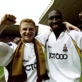 Sheffield Wednesday's Darren Moore and Wayne Jacobs won promotion to the Premier League with Bradford City together.