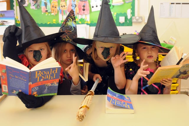 Roald Dahl Day at Simonside Primary School. Pictured six years ago were Daisy Stonebanks aged 7, Amy Stephenson aged 7, Emily Eglintine aged 7 and Maddison Scott aged 8.