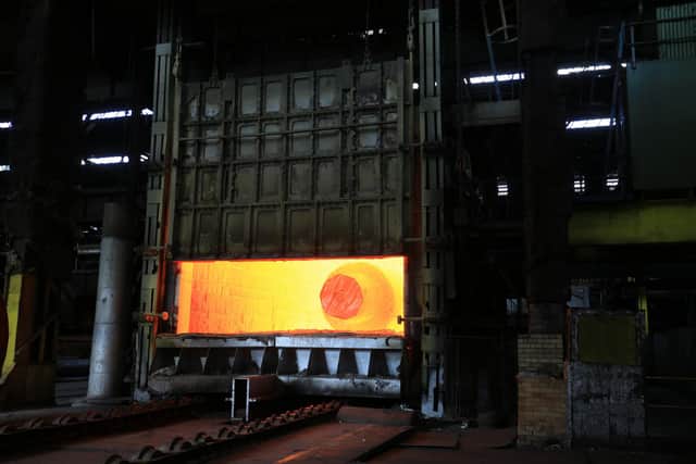 The forge at Sheffield Forgemasters, which is responsible for a number of high-profile projects like creating vital components for British nuclear submarines.