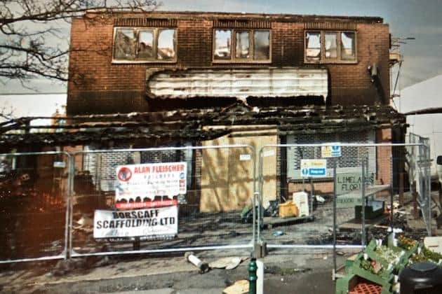Pictured is Limelands Florist, on Laughton Road, Dinnington, Sheffield, which was set on fire by a drunken arsonist. Picture courtesy of Google Maps.