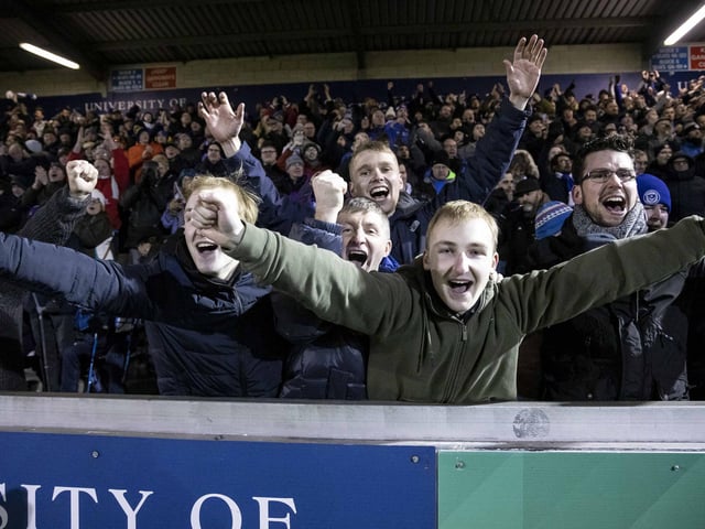1,154 Pompey fans made the midweek trek to Sincil Bank in January. 8,983 fans were there in total - but it was Blue' travelling party who enjoyed a 2-0 win.