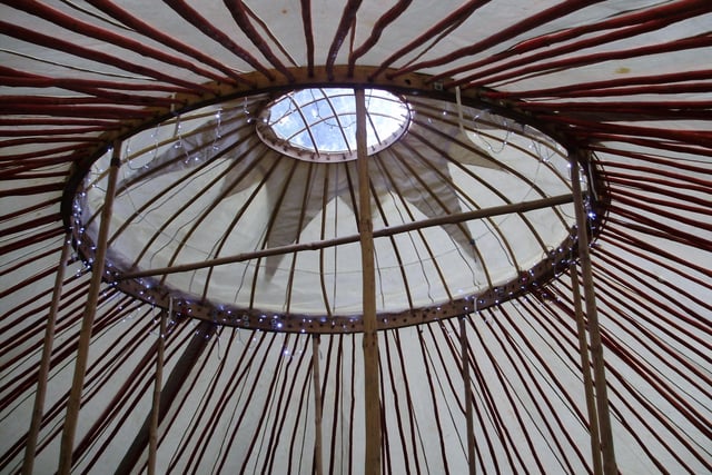 The roof of one of the yurts at Big Tent 2012