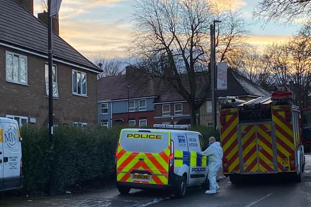 Emergency services were deployed to Southey yesterday following the death of a 38-year-old woman (Photo: Dan Hayes)
