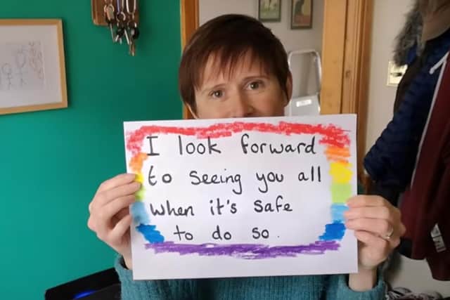 Teachers and staff at Stocksbridge High School have created a video to let pupils know they're thinking of them during lockdown