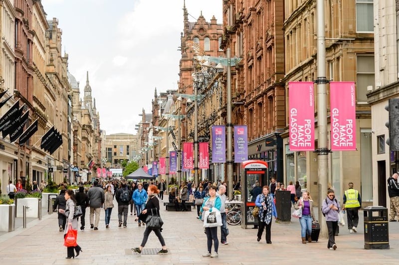 Glasgow City has recorded a positive test rate of 13.9%.