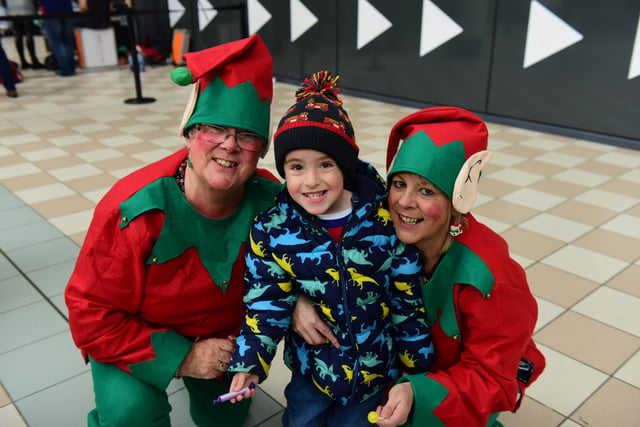 These eves were helping Santa on his way to the Middledon Grange Shopping Centre in 2019 and Harry Schofield-Walbank was pictured enjoying the day too.