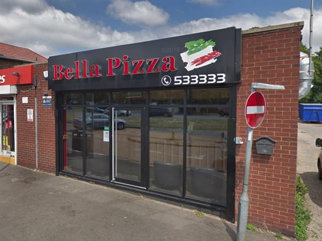 This pizza place has a five food hygiene rating.