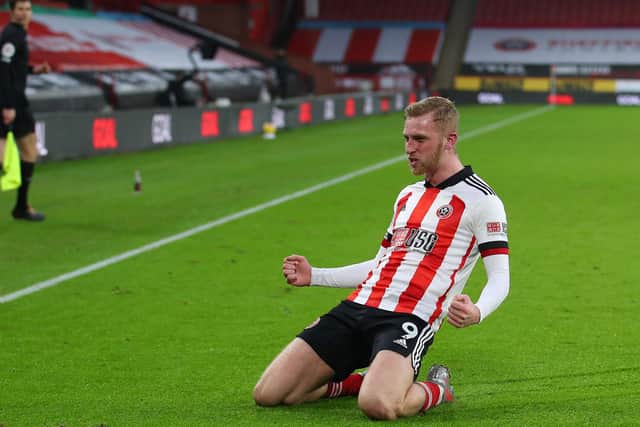 Oli McBurnie hopes to be fit for Sheffield United's Premier League game at Brighton and Hove Albion: Simon Bellis/Sportimage