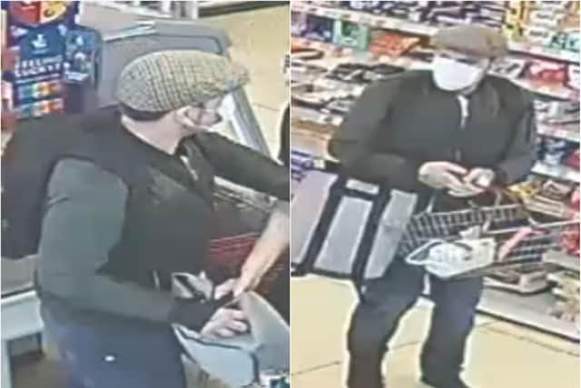 South Yorkshire Police want to trace this man over the theft of meat from the Iceland store on Bradfield Road, Hillsborough