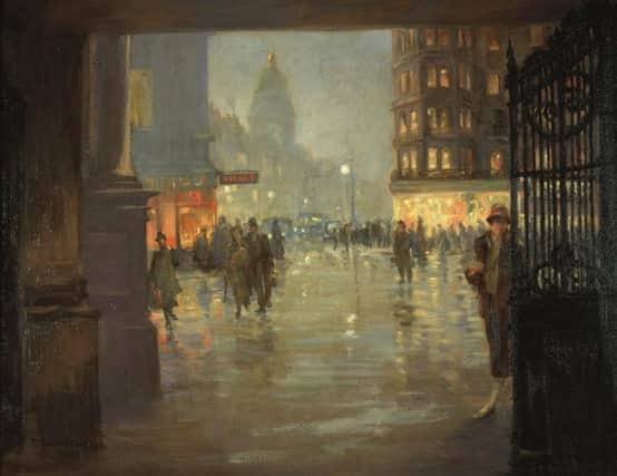 Maule's Corner after Rain, Edinburgh 1925
Robert Easton Stuart (1864–after 1939)
Oil on canvas