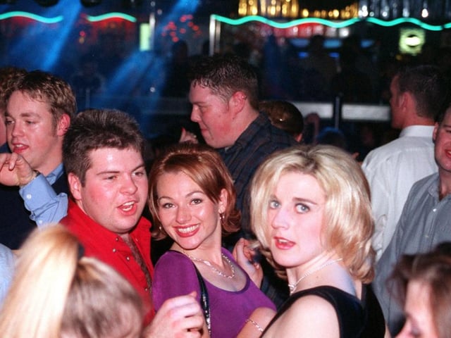 A packed dance floor in 1997