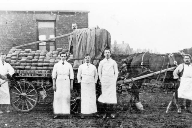 A Woodhouse Co-operative bread delivery team, 1926 (S16581)